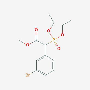(Diethoxy-phosphoryl)-(3-bromo-phenyl)-acetic acid