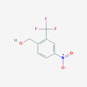 molecular formula C8H6F3NO3 B1423752 (4-Nitro-2-(trifluoromethyl)phenyl)methanol CAS No. 859027-06-8