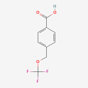 molecular formula C9H7F3O3 B1423756 4-[(Trifluoromethoxy)methyl]benzoic acid CAS No. 1262413-29-5