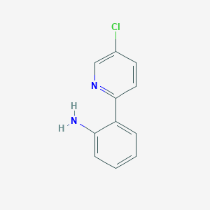 molecular formula C11H9ClN2 B1423757 2-(5-CHLORO-PYRIDIN-2-YL)-PHENYLAMINE CAS No. 885277-20-3