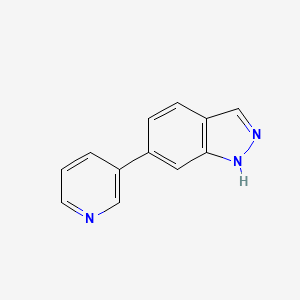 molecular formula C12H9N3 B1423758 6-(吡啶-3-基)-1H-吲唑 CAS No. 885272-35-5
