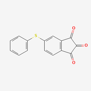 molecular formula C15H8O3S B14237604 5-(Phenylsulfanyl)-1H-indene-1,2,3-trione CAS No. 256947-53-2