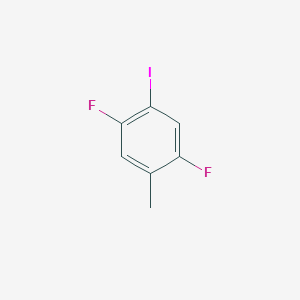 molecular formula C7H5F2I B1423763 1,4-Difluoro-2-iodo-5-methylbenzene CAS No. 1260826-35-4