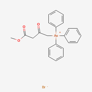molecular formula C23H22AsBrO3 B14237646 Arsonium, (4-methoxy-2,4-dioxobutyl)triphenyl-, bromide CAS No. 212378-11-5