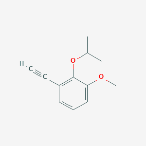 molecular formula C12H14O2 B14237660 Benzene, 1-ethynyl-3-methoxy-2-(1-methylethoxy)- CAS No. 540492-28-2