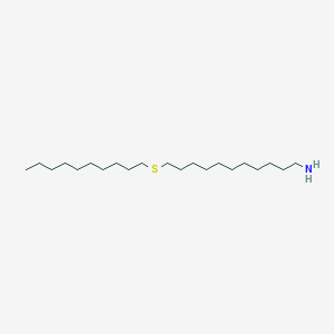 molecular formula C21H45NS B14237668 11-(Decylsulfanyl)undecan-1-amine CAS No. 361484-05-1
