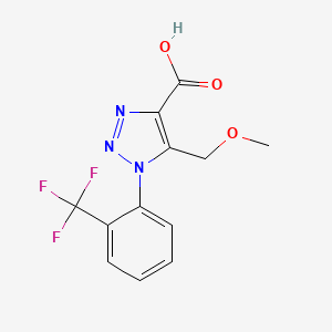 5-(methoxymethyl)-1-[2-(trifluoromethyl)phenyl]-1H-1,2,3-triazole-4-carboxylic acid