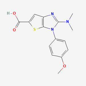 2-(dimethylamino)-3-(4-methoxyphenyl)-3H-thieno[2,3-d]imidazole-5-carboxylic acid