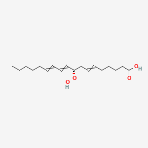 molecular formula C18H30O4 B14237783 (9S)-9-hydroperoxyoctadeca-6,10,12-trienoic acid CAS No. 254759-92-7