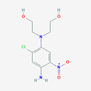 molecular formula C10H14ClN3O4 B14237822 2,2'-[(4-Amino-2-chloro-5-nitrophenyl)azanediyl]di(ethan-1-ol) CAS No. 383369-27-5