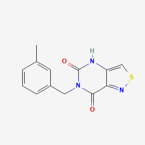 molecular formula C13H11N3O2S B1423787 6-(3-methylbenzyl)[1,2]thiazolo[4,3-d]pyrimidine-5,7(4H,6H)-dione CAS No. 1326932-82-4