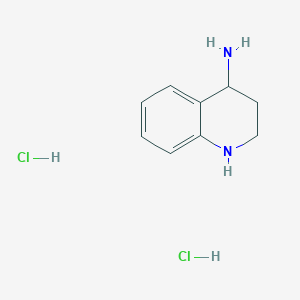 molecular formula C9H14Cl2N2 B1423789 1,2,3,4-Tetrahydroquinolin-4-amine dihydrochloride CAS No. 7578-79-2