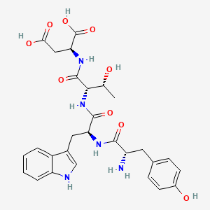 molecular formula C28H33N5O9 B14237907 L-Tyrosyl-L-tryptophyl-L-threonyl-L-aspartic acid CAS No. 524729-88-2