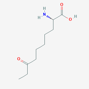 molecular formula C10H19NO3 B14237915 Decanoic acid, 2-amino-8-oxo-, (2S)- CAS No. 375858-14-3
