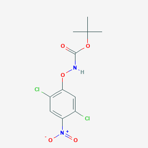 molecular formula C11H12Cl2N2O5 B14237923 tert-Butyl (2,5-dichloro-4-nitrophenoxy)carbamate CAS No. 426224-87-5