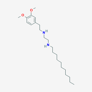 molecular formula C23H42N2O2 B14237927 N~1~-[2-(3,4-Dimethoxyphenyl)ethyl]-N~2~-undecylethane-1,2-diamine CAS No. 627520-03-0