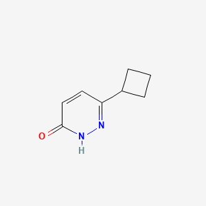 molecular formula C8H10N2O B1423795 6-cyclobutylpyridazin-3(2H)-one CAS No. 1161737-37-6
