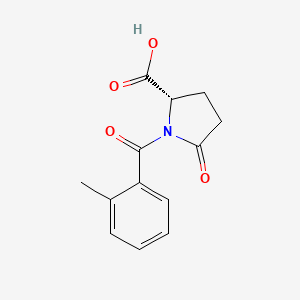 molecular formula C13H13NO4 B14237975 1-(2-Methylbenzoyl)-5-oxo-L-proline CAS No. 565157-49-5