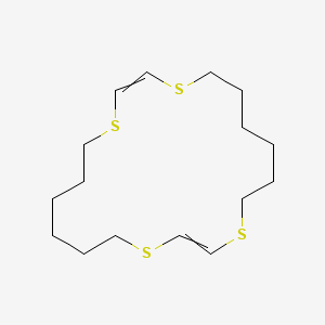 molecular formula C16H28S4 B14237989 1,4,11,14-Tetrathiacycloicosa-2,12-diene CAS No. 402751-52-4