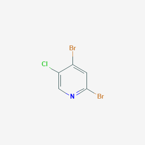 molecular formula C5H2Br2ClN B1423800 2,4-Dibromo-5-chloropyridine CAS No. 875232-70-5