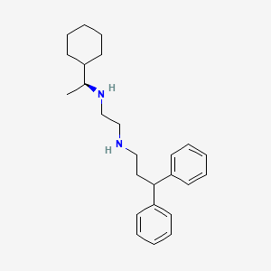molecular formula C25H36N2 B14238020 N'-[(1S)-1-cyclohexylethyl]-N-(3,3-diphenylpropyl)ethane-1,2-diamine CAS No. 502487-52-7