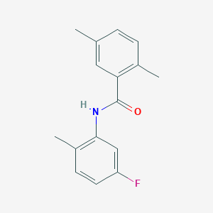 molecular formula C16H16FNO B14238035 N-(5-fluoro-2-methylphenyl)-2,5-dimethylbenzamide CAS No. 568575-57-5