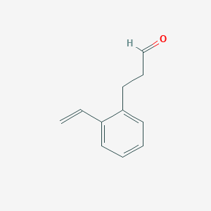 molecular formula C11H12O B14238061 Benzenepropanal, 2-ethenyl- CAS No. 339177-04-7