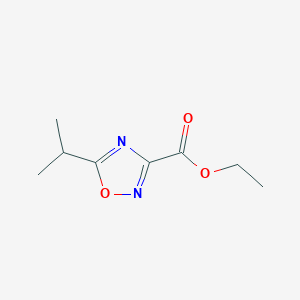 molecular formula C8H12N2O3 B1423807 5-异丙基-[1,2,4]噁二唑-3-羧酸乙酯 CAS No. 153868-00-9