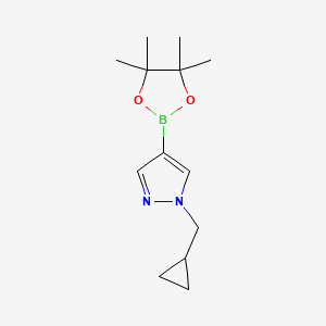 molecular formula C13H21BN2O2 B1423810 1-(环丙基甲基)-4-(4,4,5,5-四甲基-1,3,2-二氧杂硼环-2-基)-1H-吡唑 CAS No. 1000801-75-1