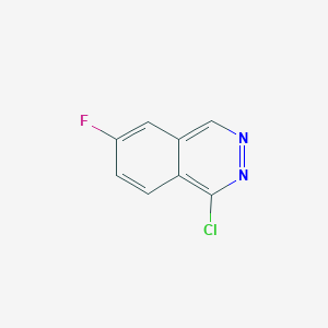 molecular formula C8H4ClFN2 B1423811 1-Chloro-6-fluorophthalazine CAS No. 23928-55-4