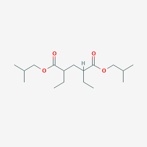 molecular formula C17H32O4 B14238120 Bis(2-methylpropyl) 2,4-diethylpentanedioate CAS No. 499195-53-8