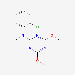 molecular formula C12H13ClN4O2 B14238128 N-(2-Chlorophenyl)-4,6-dimethoxy-N-methyl-1,3,5-triazin-2-amine CAS No. 208115-13-3