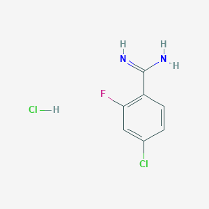4-Chloro-2-fluoro-benzamidine hydrochloride