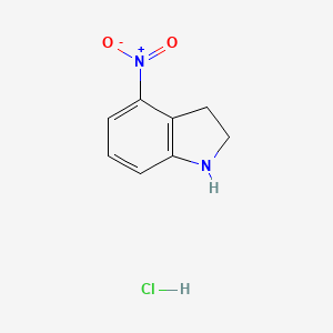 molecular formula C8H9ClN2O2 B1423815 4-硝基-2,3-二氢-1H-吲哚盐酸盐 CAS No. 1187931-67-4