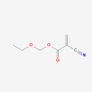 molecular formula C7H9NO3 B14238159 Ethoxymethyl 2-cyanoprop-2-enoate CAS No. 395643-51-3