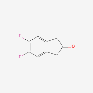 molecular formula C9H6F2O B1423817 5,6-Difluoro-indan-2-one CAS No. 161712-79-4
