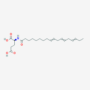 molecular formula C23H37NO5 B14238178 N-Octadeca-9,12,15-trienoyl-L-glutamic acid CAS No. 247150-66-9
