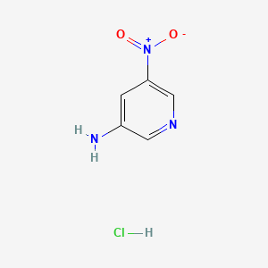 molecular formula C5H6ClN3O2 B1423818 5-Nitro-pyridin-3-ylamine hydrochloride CAS No. 1220040-21-0