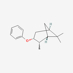 molecular formula C16H22O B14238182 Bicyclo[3.1.1]heptane, 2,6,6-trimethyl-3-phenoxy-, (1S,2S,3R,5R)- CAS No. 500592-00-7