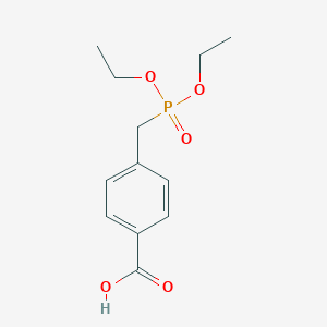 molecular formula C12H17O5P B142382 4-[(Diethoxyphosphoryl)methyl]benzoic acid CAS No. 28149-48-6