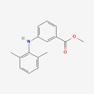 molecular formula C16H17NO2 B14238254 Methyl 3-(2,6-dimethylanilino)benzoate CAS No. 579510-27-3