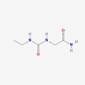 molecular formula C5H11N3O2 B14238263 N~2~-(Ethylcarbamoyl)glycinamide CAS No. 566918-52-3