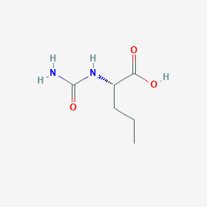 molecular formula C6H12N2O3 B14238276 N-Carbamoyl-L-norvaline CAS No. 211681-86-6