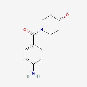 molecular formula C12H14N2O2 B1423828 1-(4-Aminobenzoyl)piperidin-4-one CAS No. 885274-94-2
