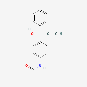 molecular formula C17H15NO2 B14238284 N-[4-(1-Hydroxy-1-phenylprop-2-yn-1-yl)phenyl]acetamide CAS No. 334829-94-6