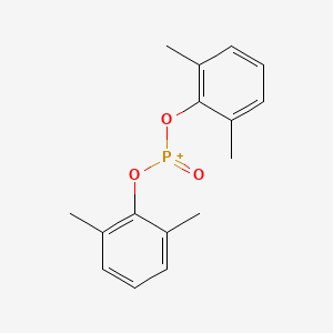 molecular formula C16H18O3P+ B14238288 Bis(2,6-dimethylphenoxy)(oxo)phosphanium CAS No. 537424-05-8