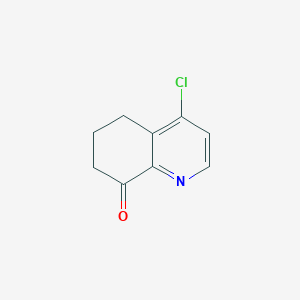 molecular formula C9H8ClNO B1423829 4-Chloro-6,7-dihydroquinolin-8(5H)-one CAS No. 1196156-61-2