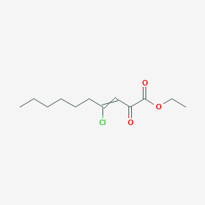 molecular formula C12H19ClO3 B14238302 Ethyl 4-chloro-2-oxodec-3-enoate CAS No. 491850-61-4