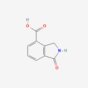 molecular formula C9H7NO3 B1423832 1-Oxo-2,3-dihydro-1H-isoindole-4-carboxylic acid CAS No. 1261740-37-7