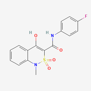 N-(4-fluorophenyl)-4-hydroxy-1-methyl-2,2-dioxo-1,2-dihydro-2lambda~6~,1-benzothiazine-3-carboxamide